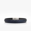 Crivellaro Bracelet Lézard Bleu marine 1
