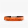 383 Crivellaro bracelet croco orange couture blanche
