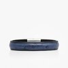 393 Bracelet Autruche Bleu 14cm