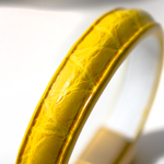 Crivellaro-Bracelet-croco-Jaune-2