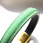 Crivellaro-Bracelets-galuchat-vert-clair-4