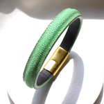 Crivellaro-Bracelets-galuchat-vert-clair