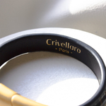Crivellaro-Bracelets-croco-Noir-Or-2
