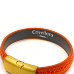 Crivellaro-Bracelets-lezard-orange-2