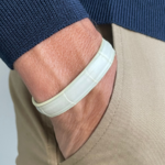 Crivellaro-Bracelet-croco-blanc-casse-Poignet-2