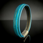 Crivellaro Bracelet Couture Jaune Croco Turquoise 3
