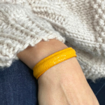 crivellaro-bracelets-galuchat-jaune-poignet