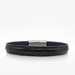 244-crivellaro-bracelet-cuir-croco-noir-couture-bleu