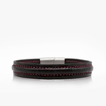 246-crivellaro-bracelet-cuir-croco-noir-couture-rouge