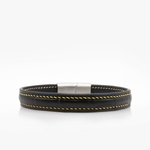 251-crivellaro-bracelet-cuir-croco-noir-couture-jaune