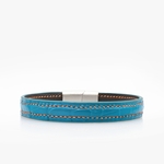 277-crivellaro-bracelet-cuir-croco-turquoise-couture-orange