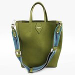 Crivellaro cabas cuir vert
