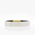 340  Crivellaro Bracelet croco creme or