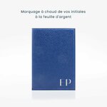 244 Porte 4 cartes Cuir epsom bleu 2
