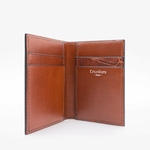 245 Porte 4 cartes Cuir lisse marron 1
