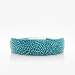 362 Manchette galuchat turquoise Crivellaro
