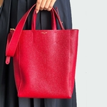 Sac cabas cuir rouge Crivellaro Femme 3
