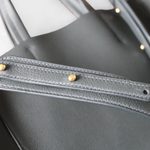 Crivellaro-Sac Cabas cuir Bleu anses