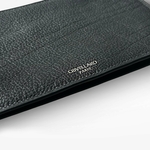 Crivellaro Pochette Sac Cuir Grainé noir logo
