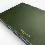 Crivellaro Pochette Sac Cuir vert kaki logo