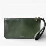 Crivellaro Pochette Sac Cuir vert kaki