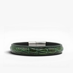 119 Crivellaro Bracelet Cuir crocodile  vert