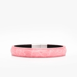 106 Crivellaro Bracelet Cuir Croco rose