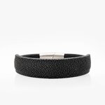 Manchette galuchat noir Crivellaro
