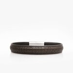 90 Crivellaro Bracelet Cuir lezard marron
