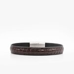 275 Crivellaro Bracelet Cuir Lézard marron glacé