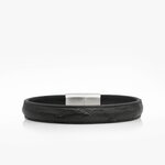178 Crivellaro Bracelet Cuir autruche noir