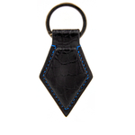 Crivellaro-Porte-cles-croco-noir-fil-bleu-1