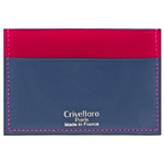 Crivellaro-Porte-carte-slim-chevre-bleu-marine-rose-1