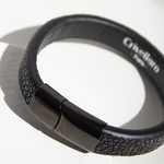 Crivellaro-Bracelet-galuchat-noir-Noir-1