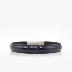 Bracelet De Garrot En Cuir Chocolat Showman Roughout Avec Lacets Noirs