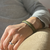 Crivellaro  Paris Bracelet Couture Croco Kaki