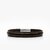 309 Crivellaro Bracelet Cuir Croco Noir Couture Orange