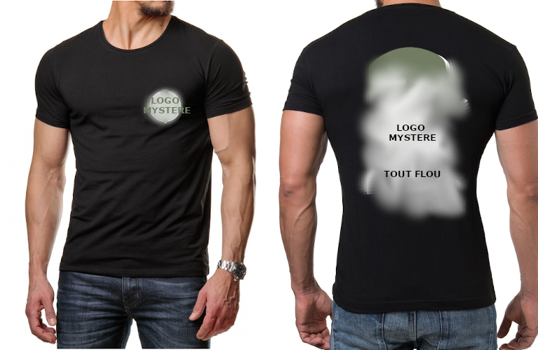 tshirts logo flou