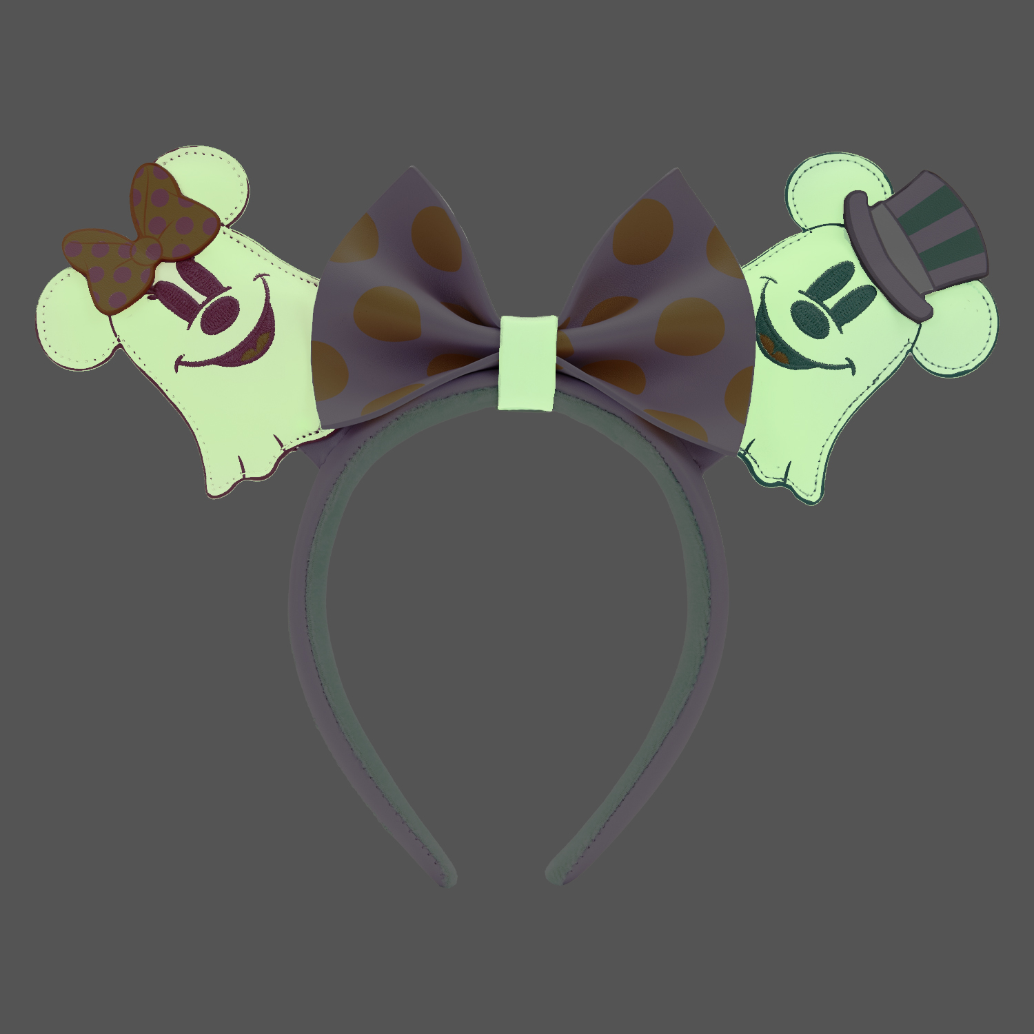 WDHB0106-LFDISNEYPASTELGHOSTMINNIEANDMICKEYEARSHEADBAND0073GLOW