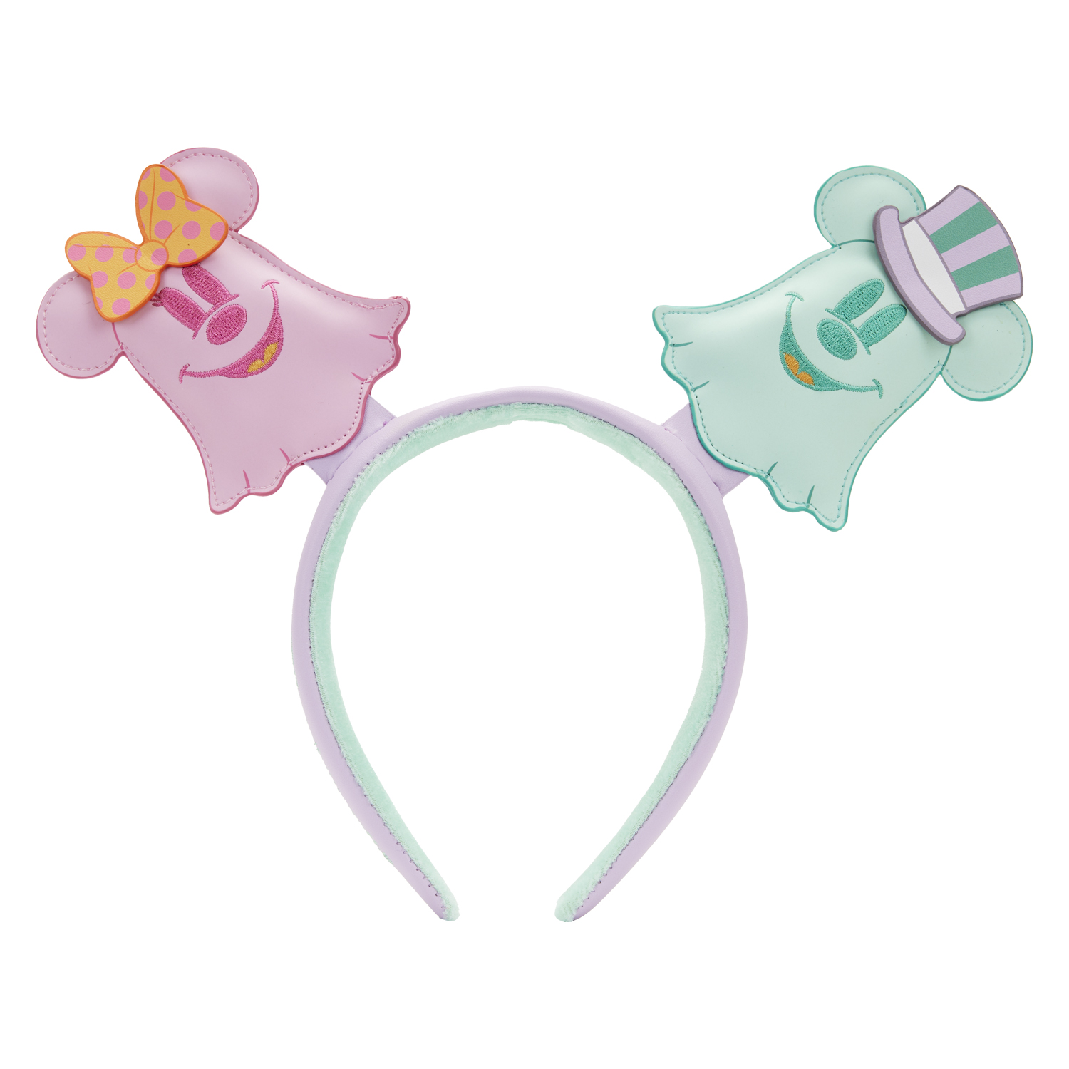 WDHB0106-LFDISNEYPASTELGHOSTMINNIEANDMICKEYEARSHEADBAND0075NOBOW