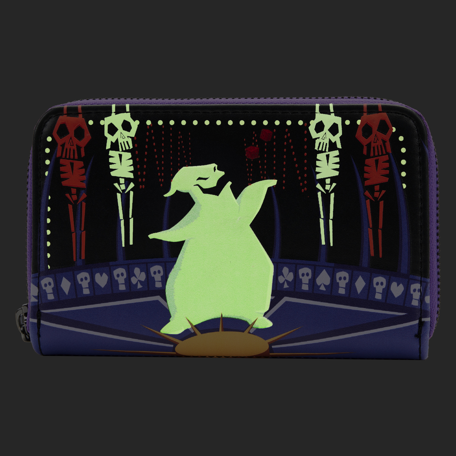 WDWA2224-LFDISNEYNBCLOCKSHOCKBARRELOOGIEBOOGIEZIPAROUNDWALLET0024GLOW