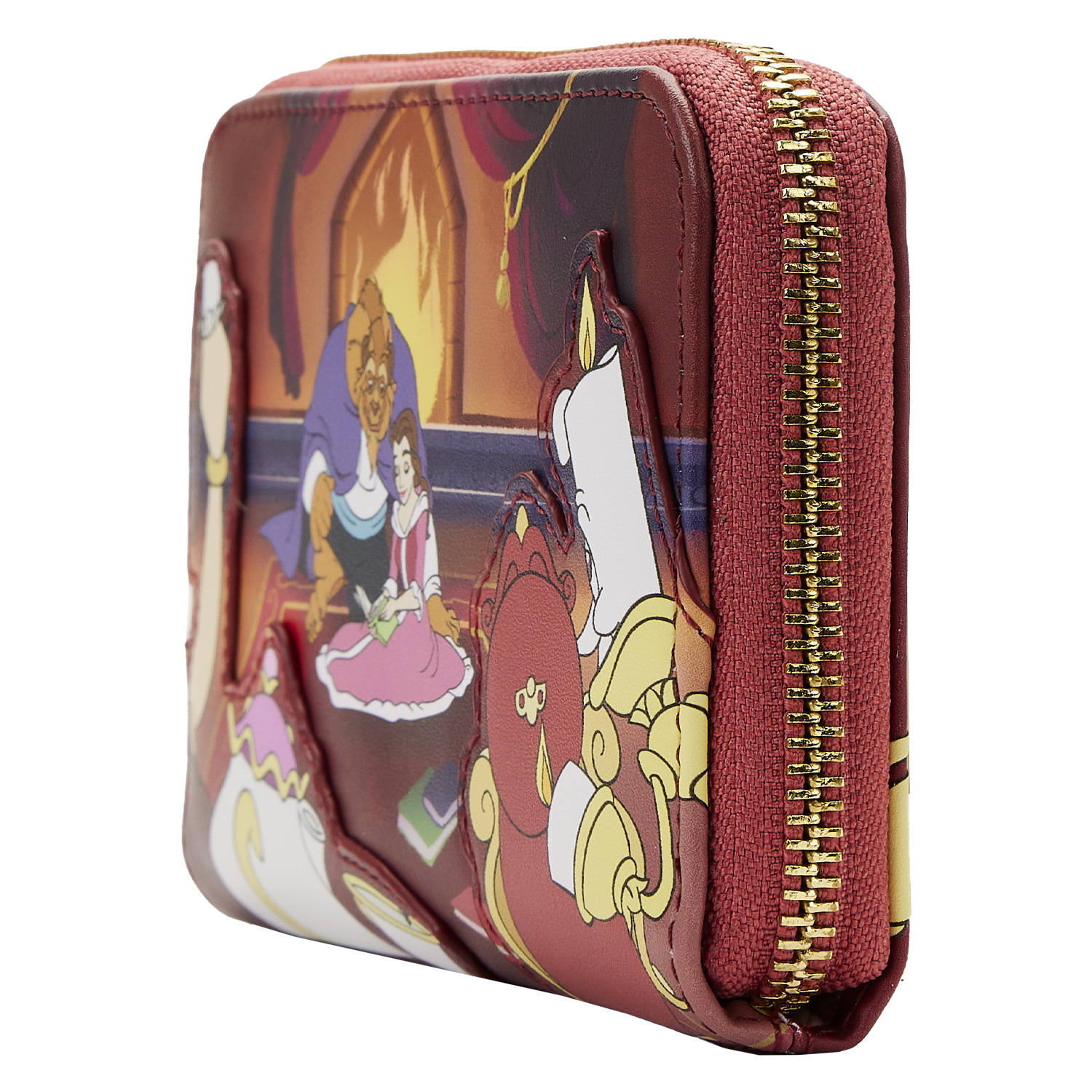 WDWA2362-LFDISNEYBEAUTYANDTHEBEASTFIREPLACESCENEZIPAROUNDWALLET1582SIDE