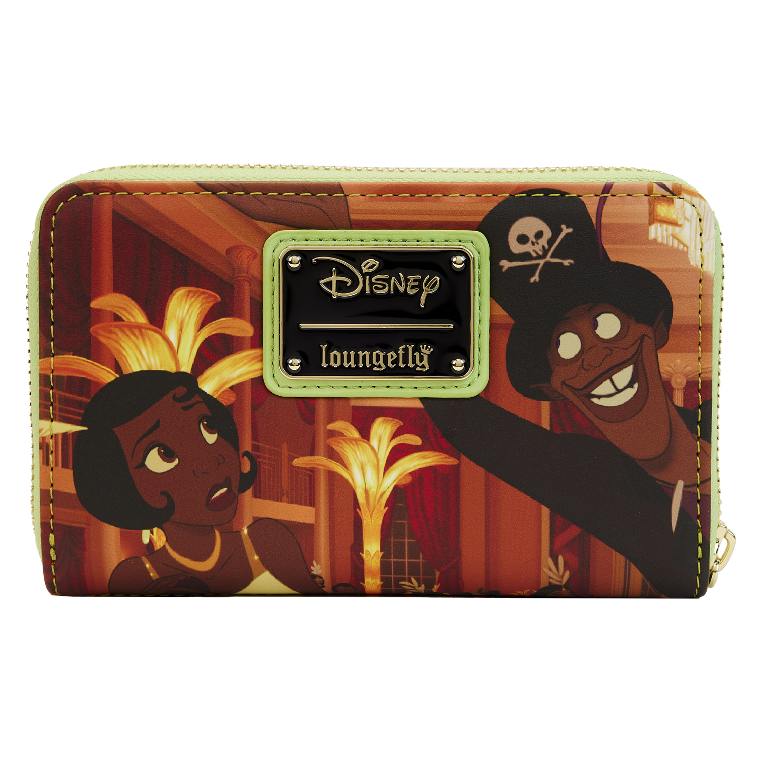 WDWA2416-LFDISNEYPRINCESSANDTHEFROGPRINCESSSCENESZIPAROUNDWALLET2528BACK