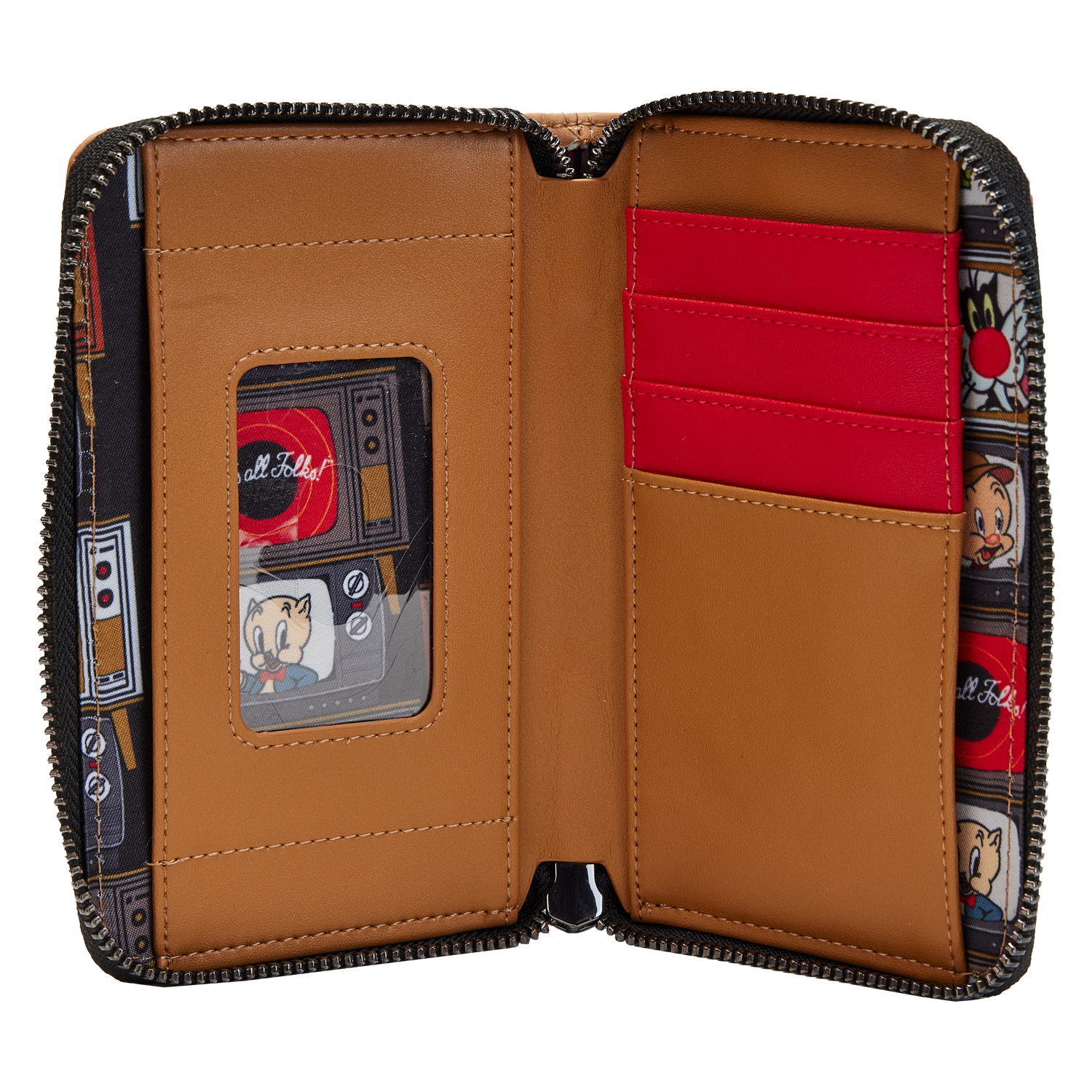 LTWA0006-LFLOONEYTUNESTHATSALLFOLKSZIPAROUNDWALLET2767INSIDE