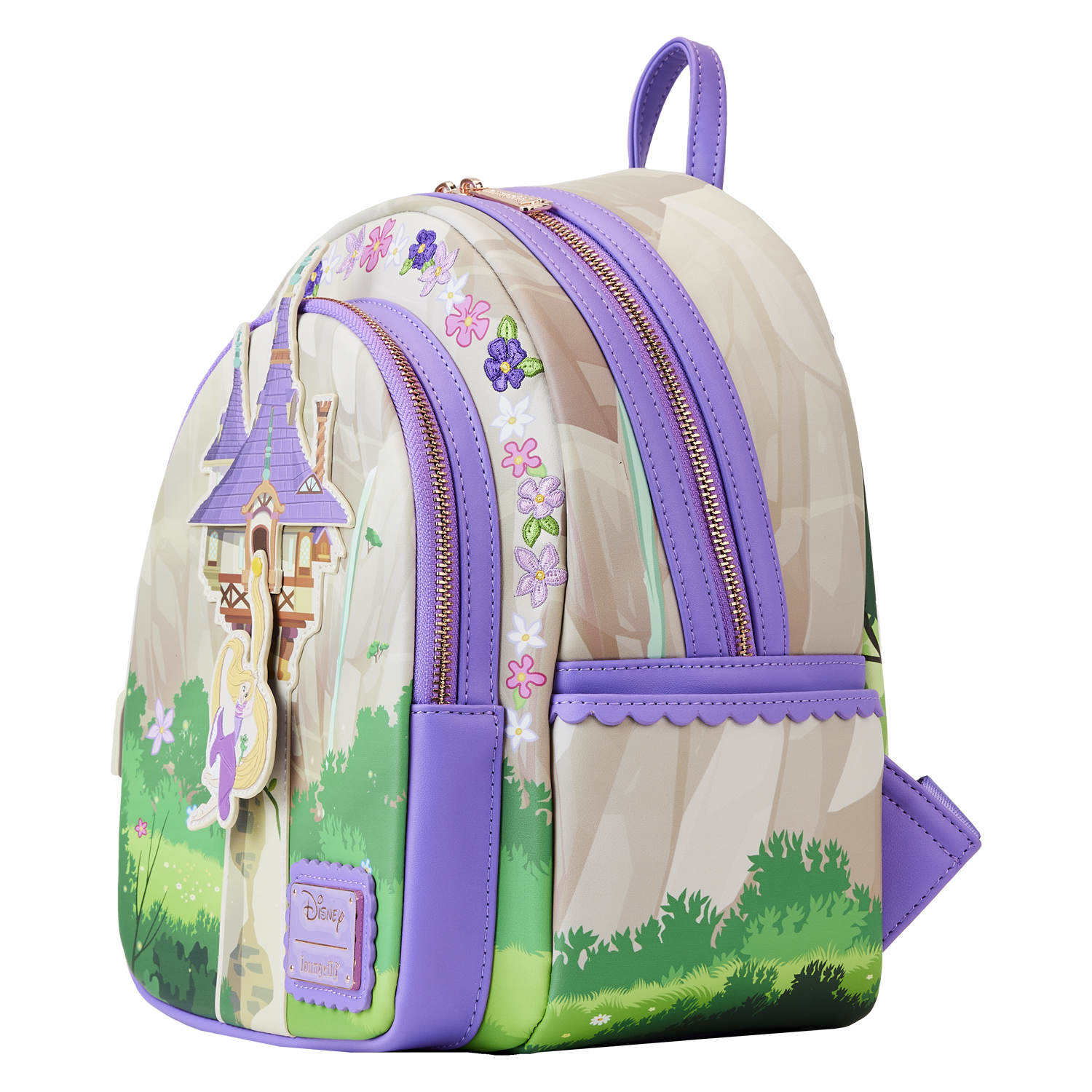 WDBK3224-LFDISNEYTANGLEDRAPUNZELSWINGINGFROMTOWERMINIBACKPACK1663SIDE