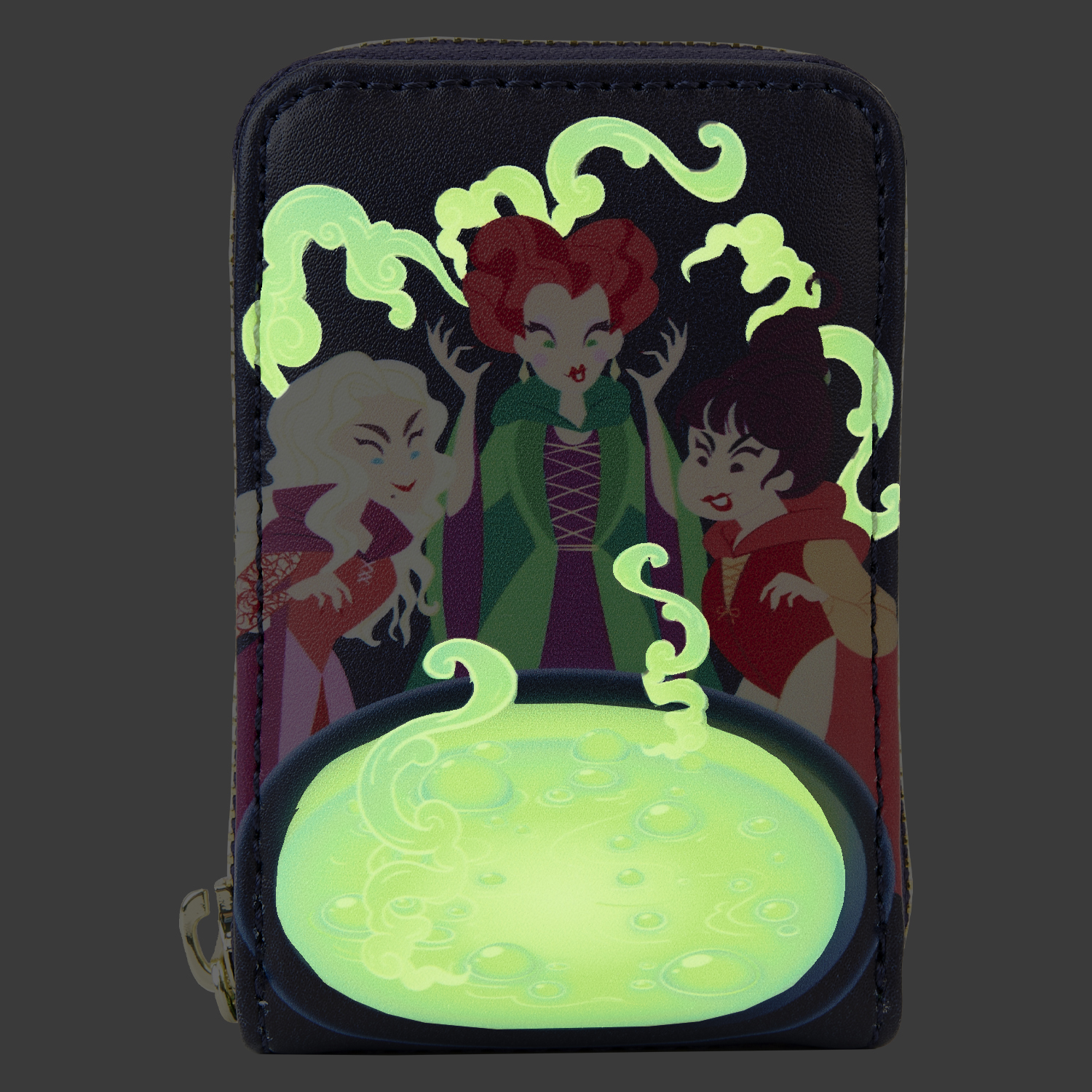 WDWA2631-LFDISNEYHOCUSPOCUSSANDERSONSISTERSCAULDRONACCORDIONWALLET2668GLOW