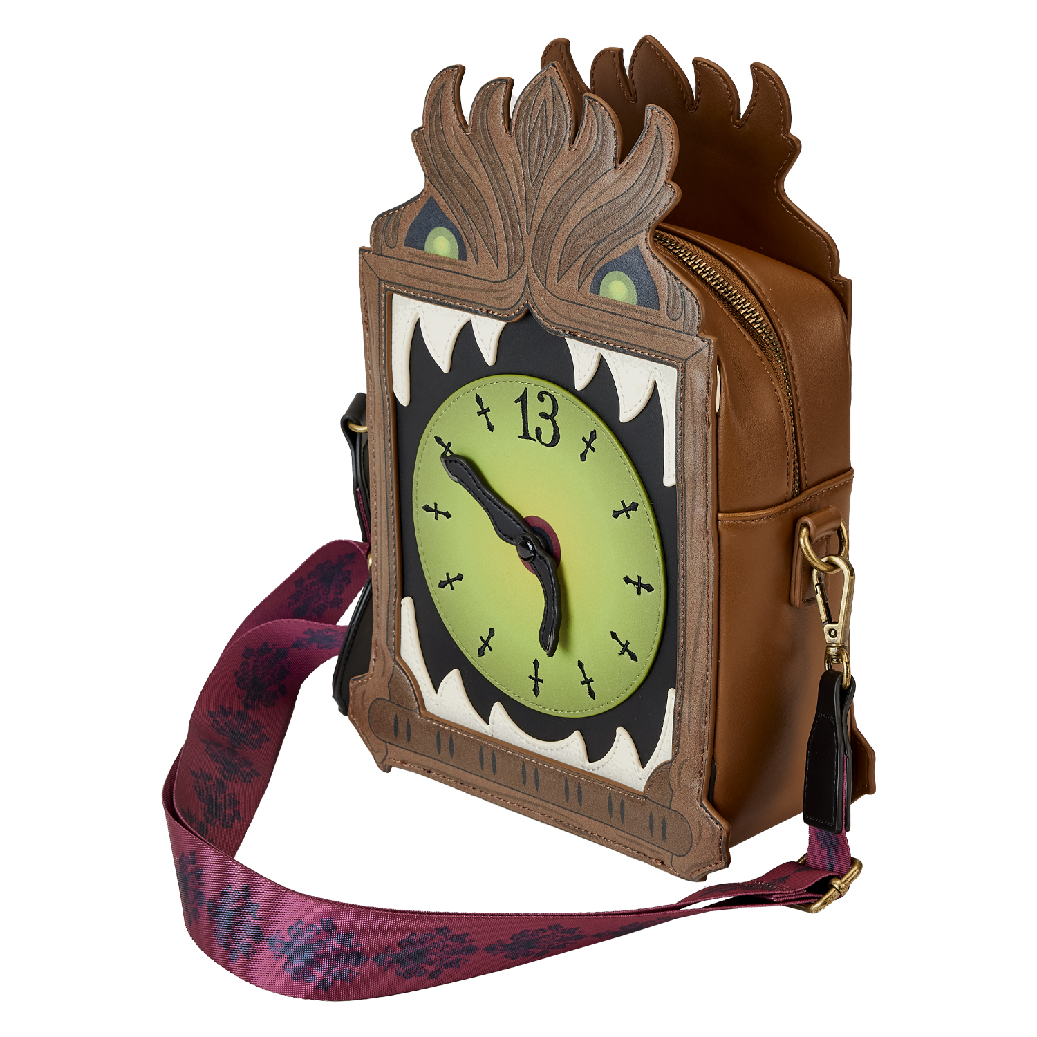 WDTB2863-LFDISNEYHAUNTEDMANSIONCLOCKCROSSBODYBAG3354QUARTER
