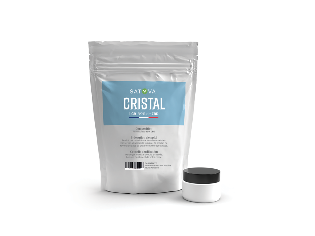 Cristal Pur CBD 1G (1000mg) - Satyva
