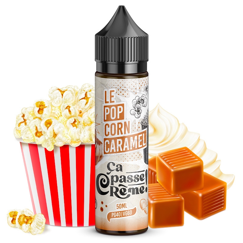 E liquide Le Pop Corn Caramel - Ça Passe Crème - 50 ml