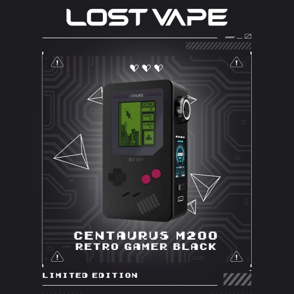 lost vape centaurus m200 gameboy Box Centaurus M200 Retro Gamer Black Limited Edition LOST VAPE main image 1